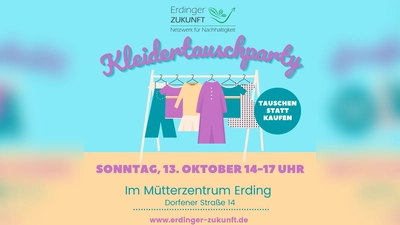 Wieder eine Kleidertauschparty. (Foto: Erding der Zukunft)