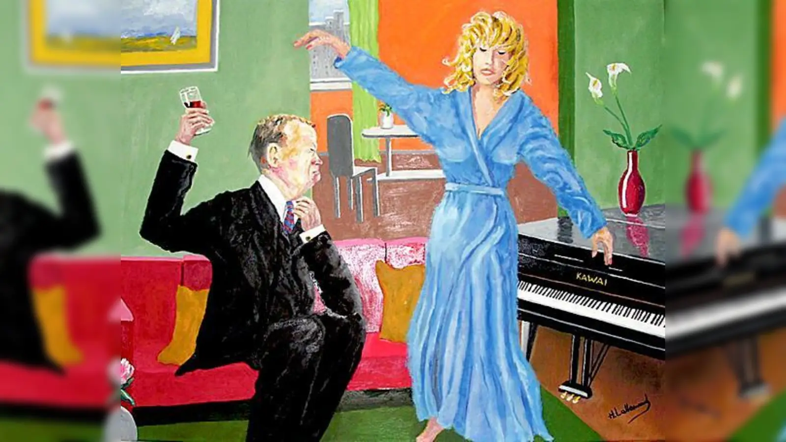 In der Ausstellung zeigt der Künstler Henri Lallemand 25 Ölgemälde. 	 (Foto: VA)