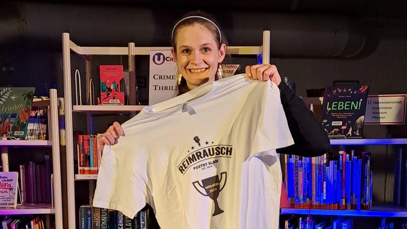 Gewinnerin Sissy Schneider. (Foto: Stadtbücherei)