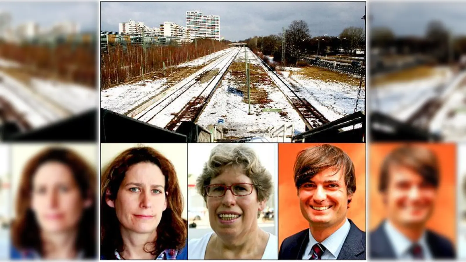 Was passiert mit dem alten Olympiabahnhof? Veronika Kahl, Hannelore Schrimpf und Dr. Alexander Dietrich (v. l.) diskutierten im Moosacher BA. 	 (Fotos: ws/Privat)