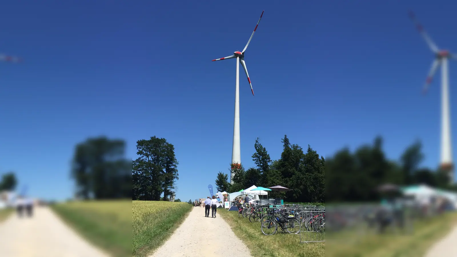 Auch im Hofoldinger Forst werden, wie hier in Ebersberg, Windräder aufgestellt werden.  (Foto: Landratsamt München)