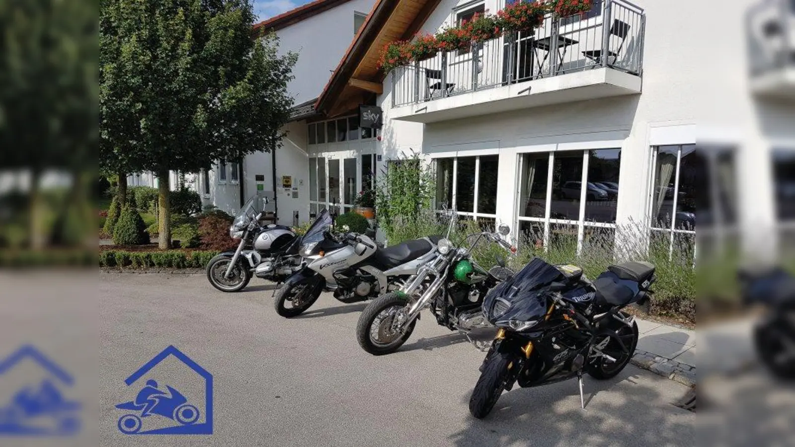 Das Arcus Hotel Garni ist von Motorradfahrern gern besucht. (Foto: Arcus Hotel Garni)