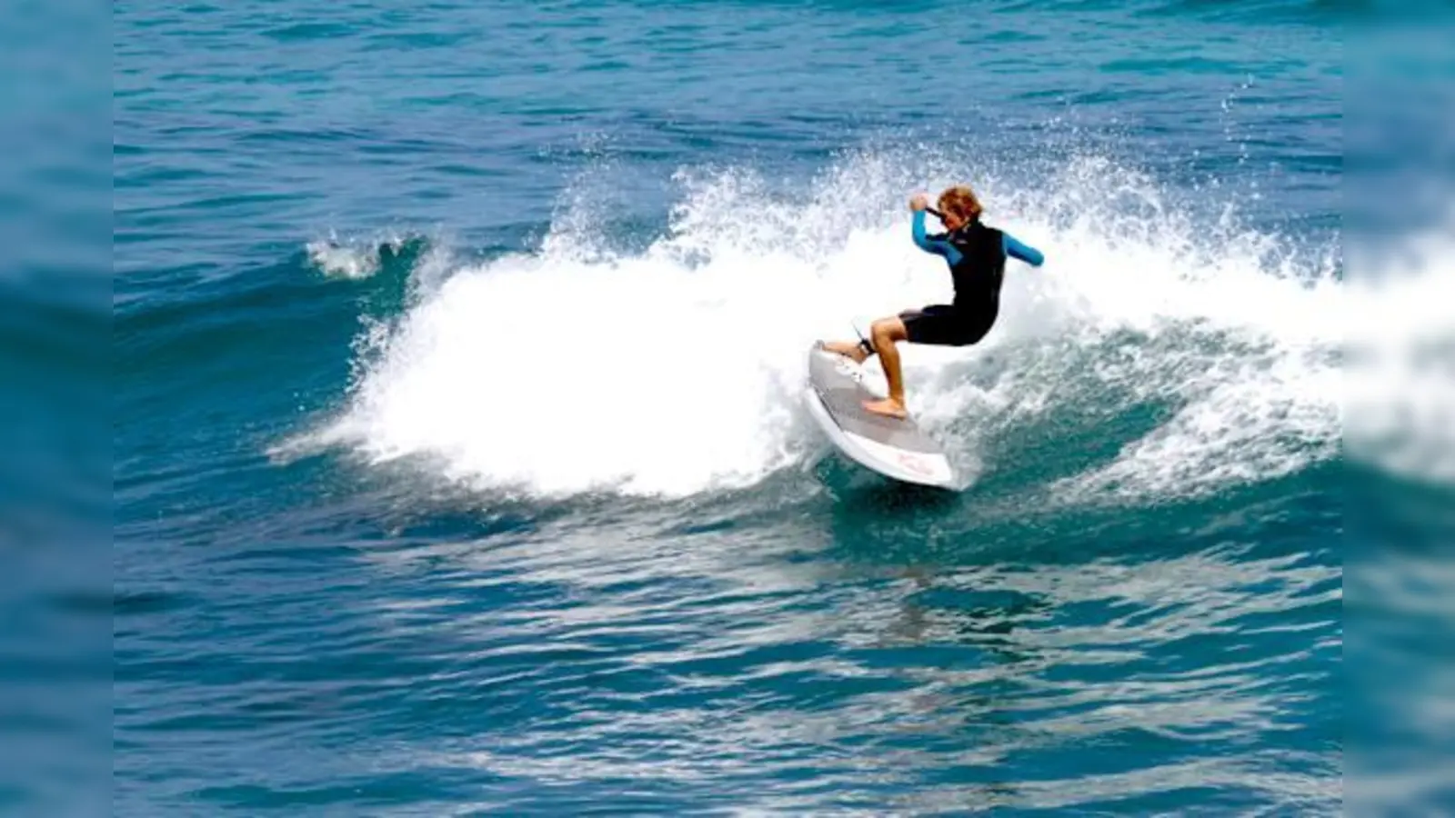 So wild kann Stand Up-Paddeln sein: Moritz Mauch ist der Dritte im Team Germany.  (Foto: Privat)