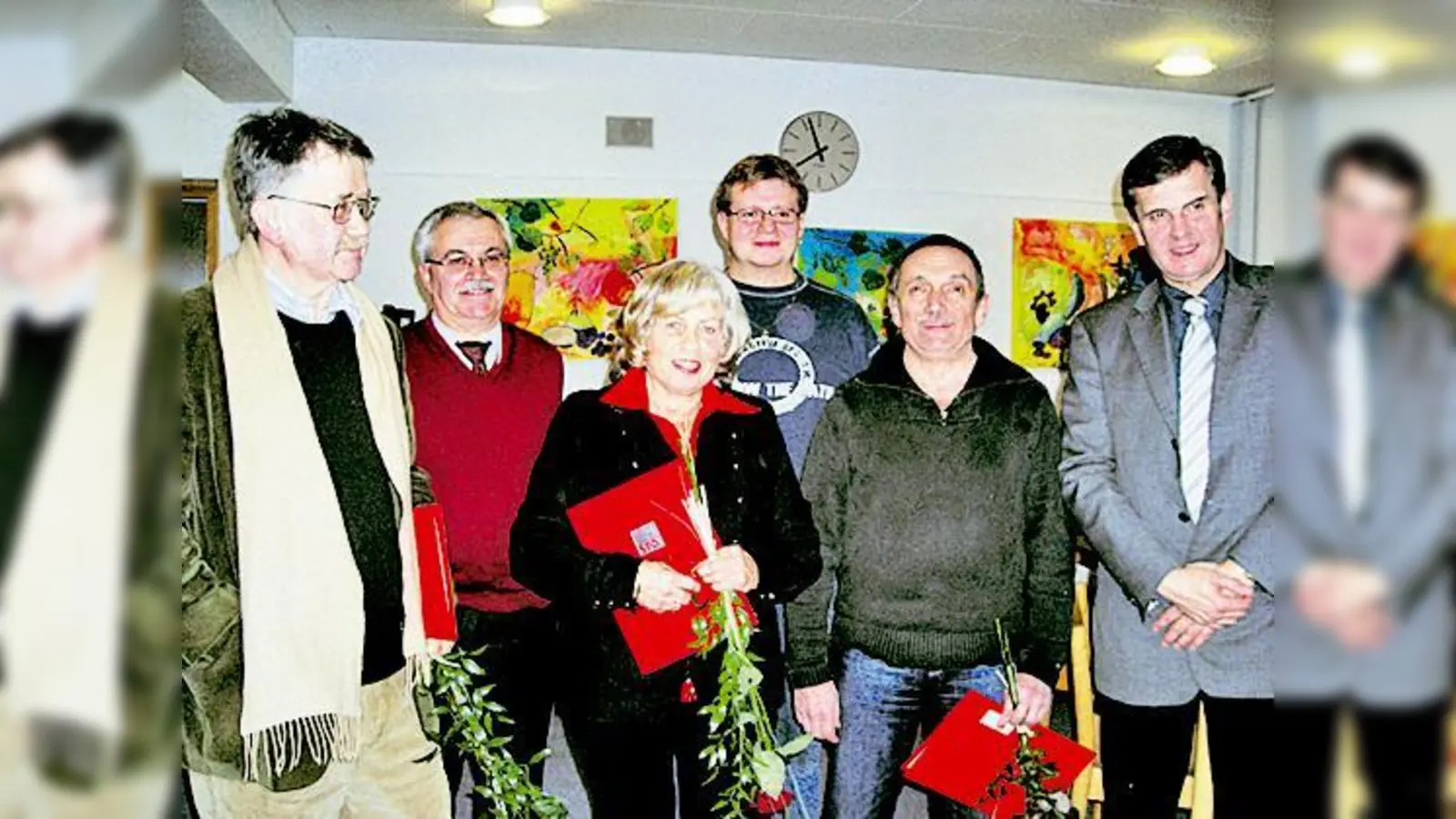 Alfred Daum, Bernhard Hoiss, Luise Blöchl, Andreas Eberlein, Klaus König, Ewald Schurer.  (Foto: Privat)
