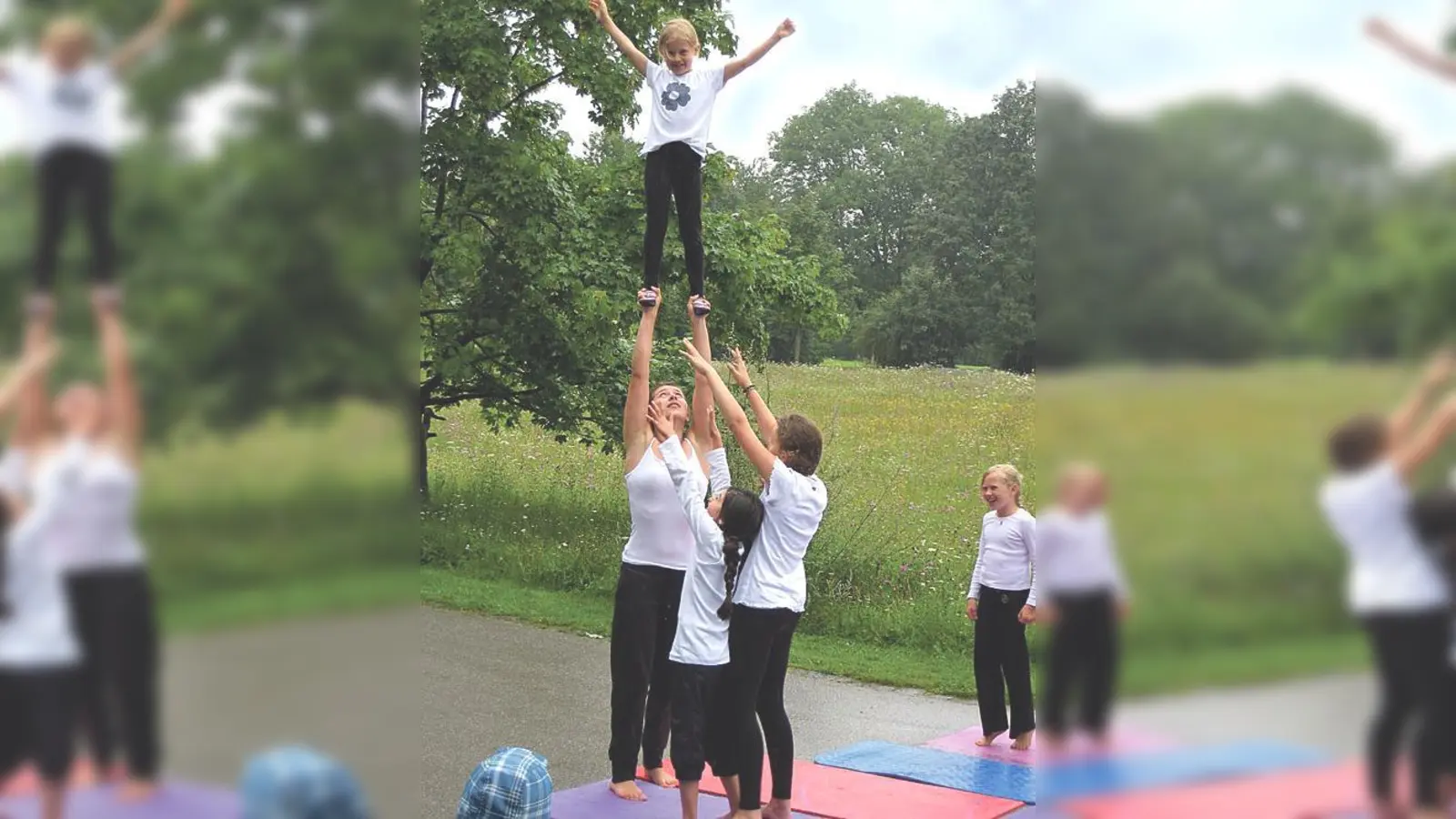 Ein Höhepunkt des Stadtteilfests war die Kinder-Akrobatik-Vorführung.	 (Foto: Hirth)
