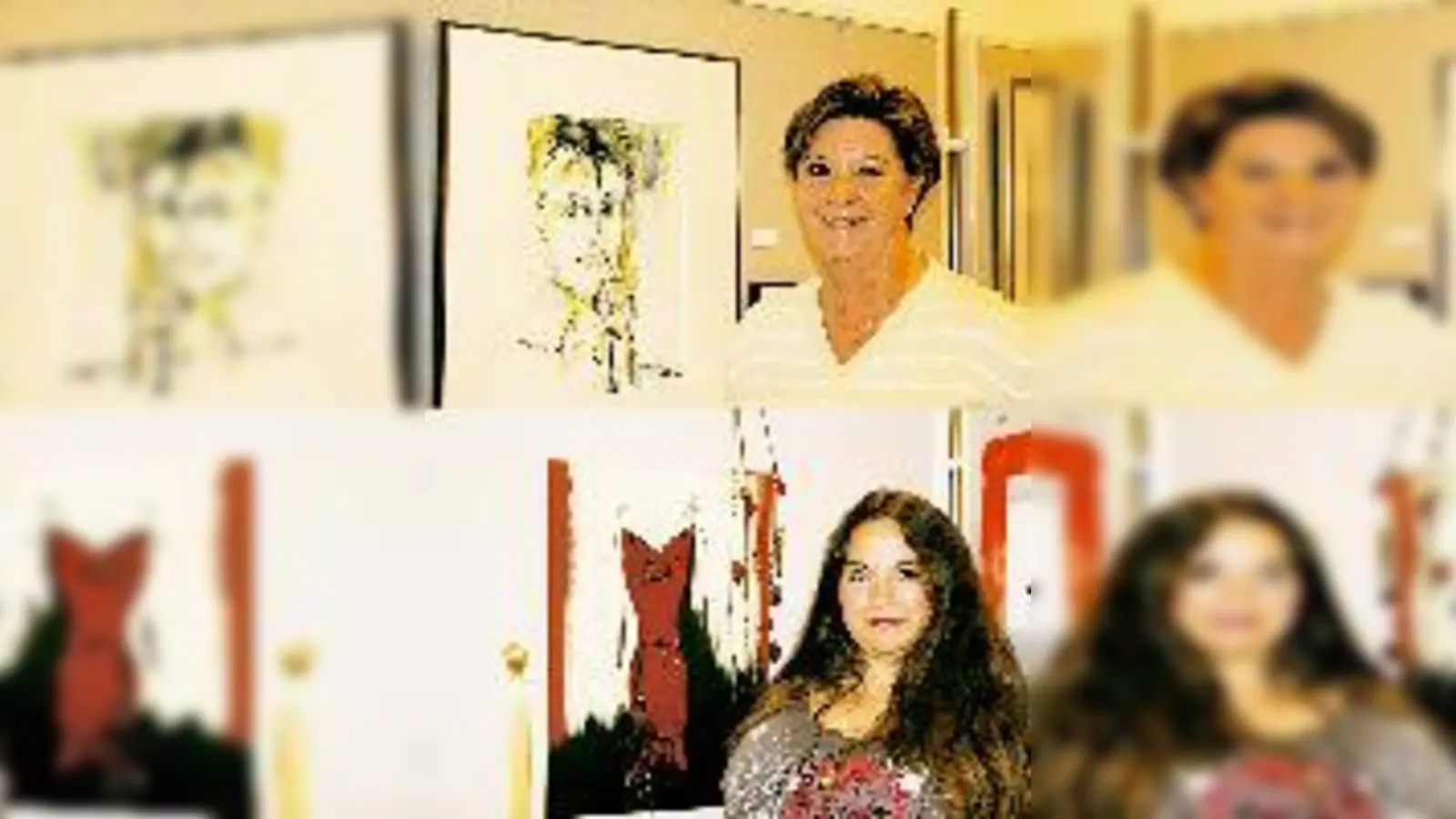 »Mensch sein und Menschlichkeit zeigen« spricht in den Bildern von Gabriela Mauer den Betrachter an. (Oben). Mode und Kunst gehören für Kristina Gemisic untrennbar zusammen.  (Fotos: hol)