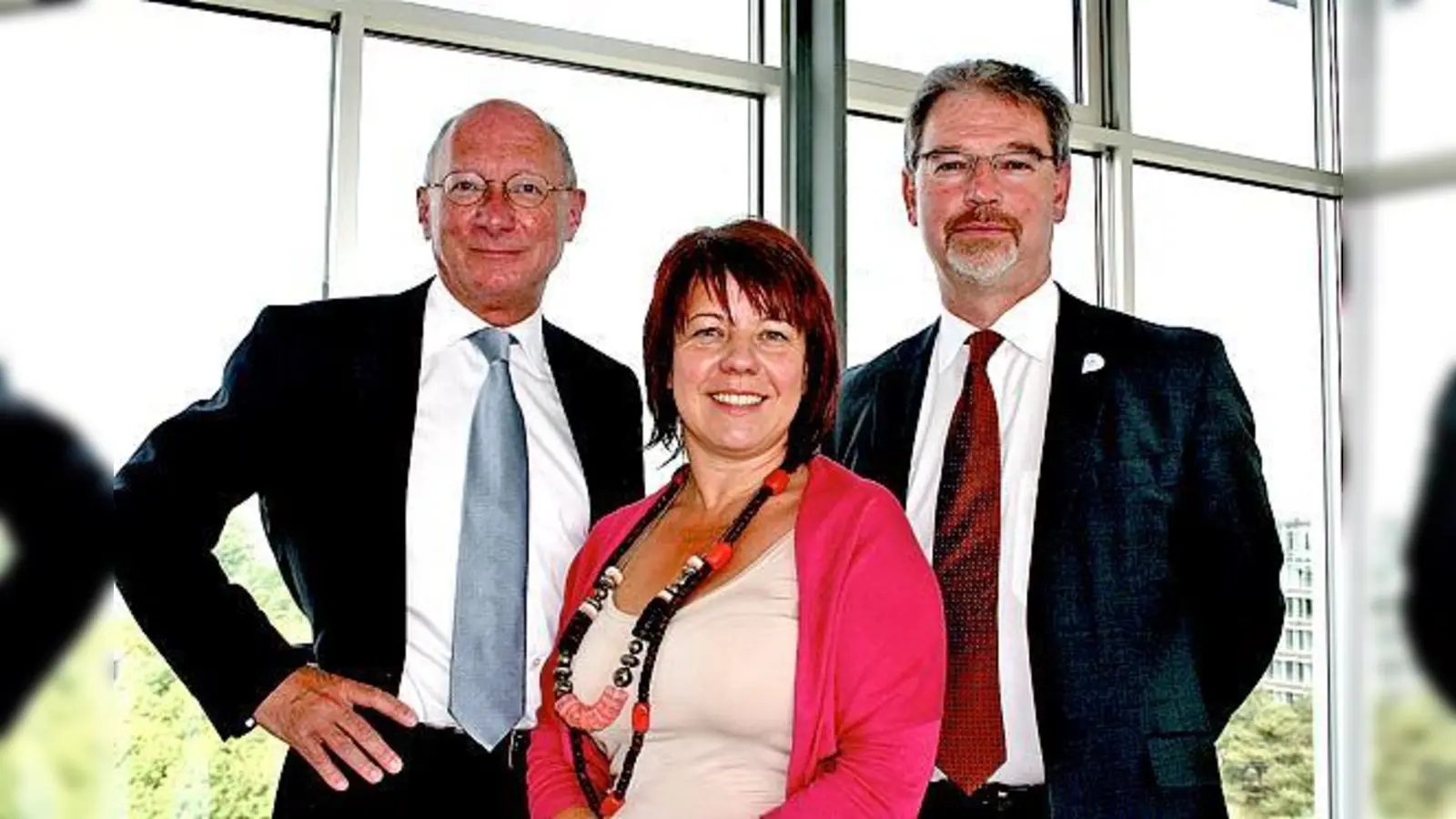 Franz Maget, Diana Stachowitz und Alexander Reissl (v. l.). 	 (Foto: ws)