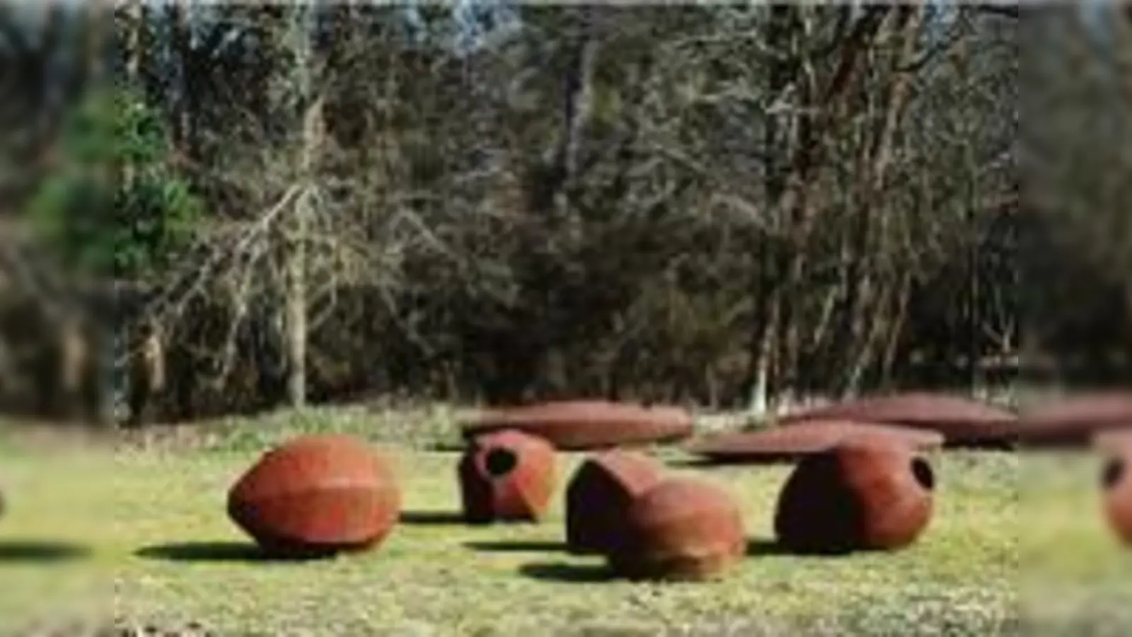 Im Garten des Französischen Kulturinstituts sind unter anderem die Objekte von Vincent Barré zu sehen. 	 (Foto: VA)