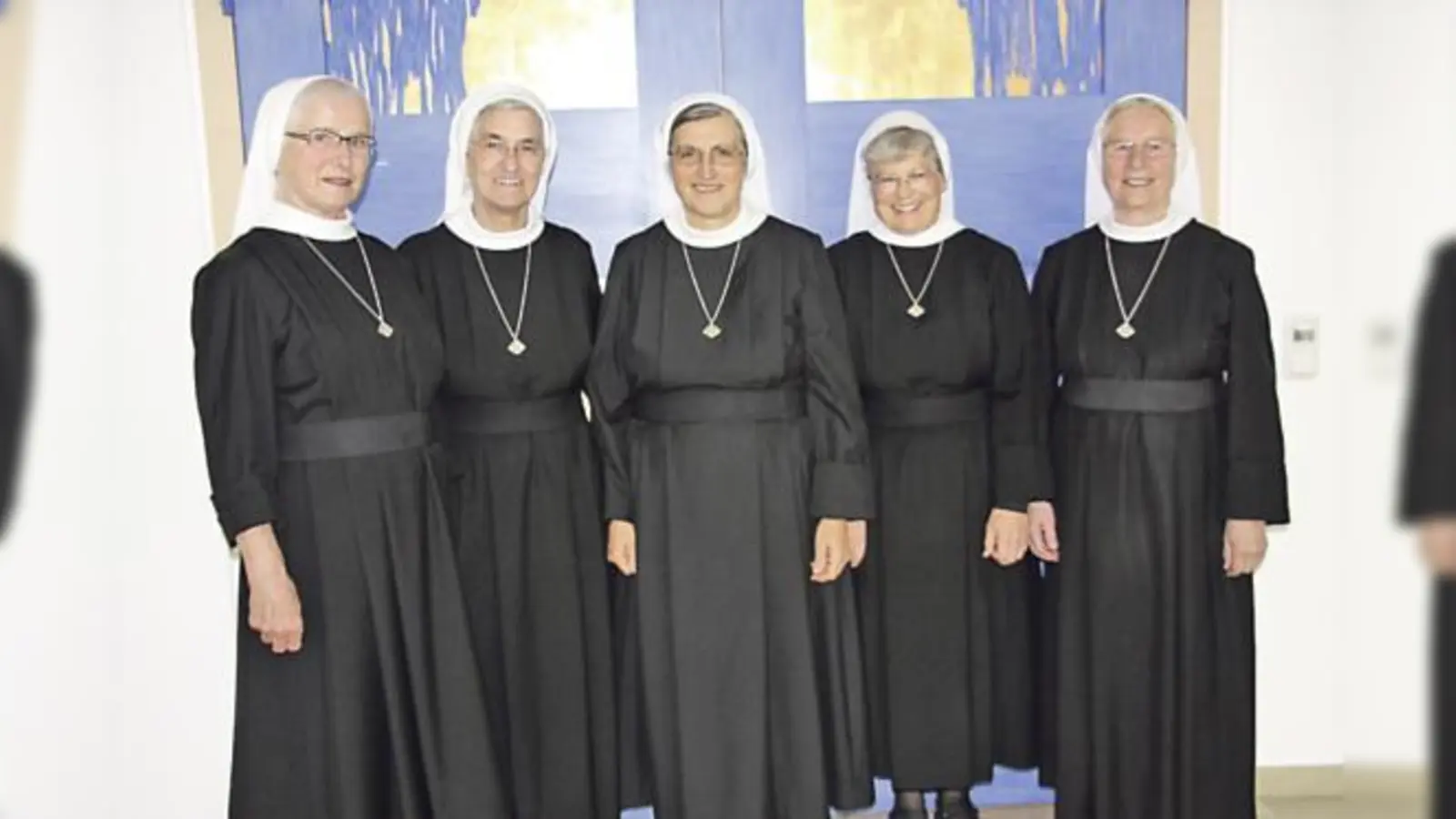 Die neue Generaloberin Schwester Rosa Maria Dick (Mitte) mit dem Generalrat der Barmherzigen Schwestern (von  (Foto: Schwester M. Evelina Franz (Generalvikarin), Schwester M. Theodolinde Mehltretter, Schwester M. Katharina Blümhuber und Schwester M. Imeld)