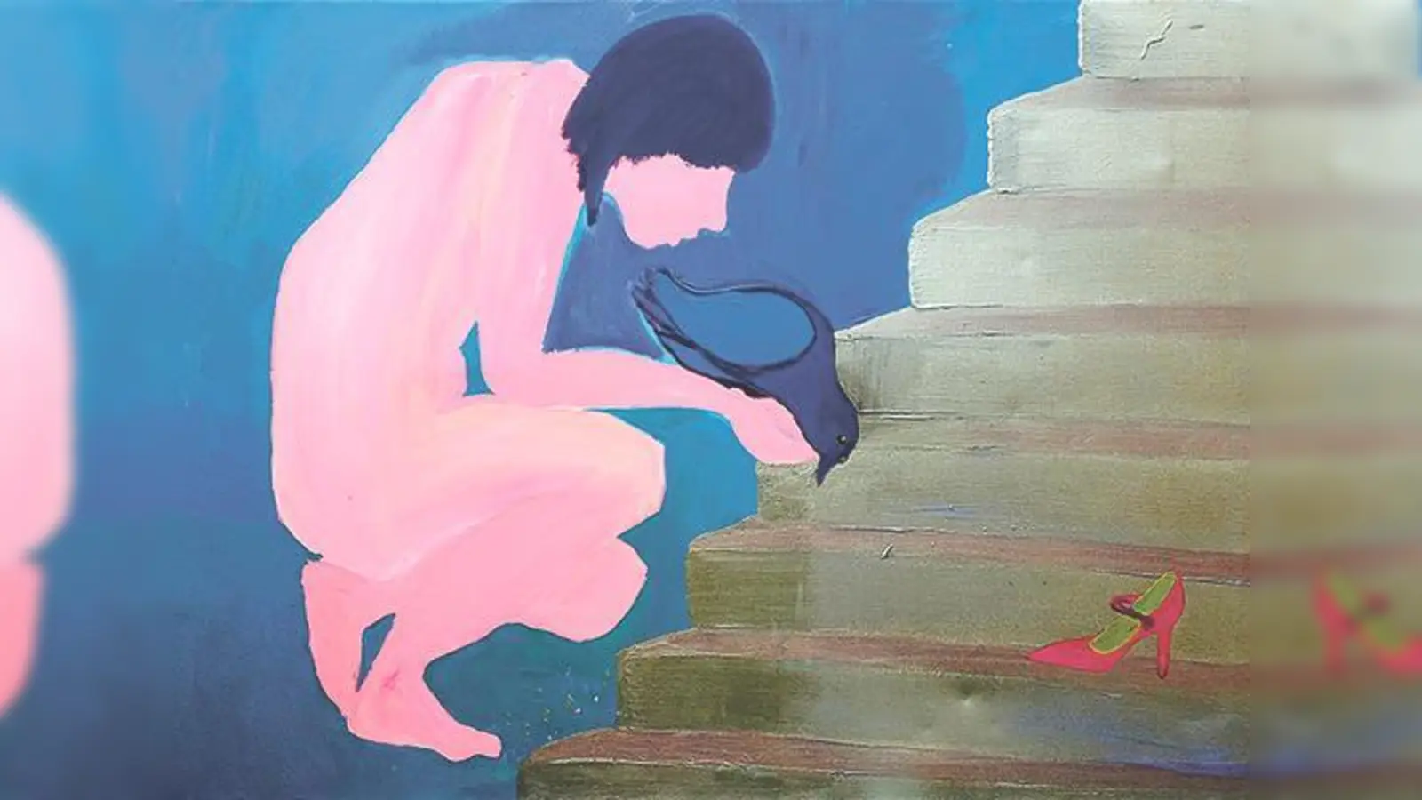 »Blut ist im Schuh« lautet der Titel dieses Bildes von Julia Schulz. 	 (Foto: VA)