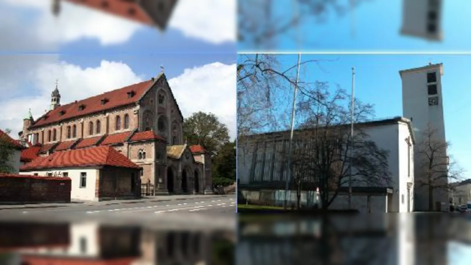 St. Andreas (oben) und St. Antonius bilden zusammen den neuen Pfarrverband Isarvorstadt. 	 (Foto: Pfarrverband)