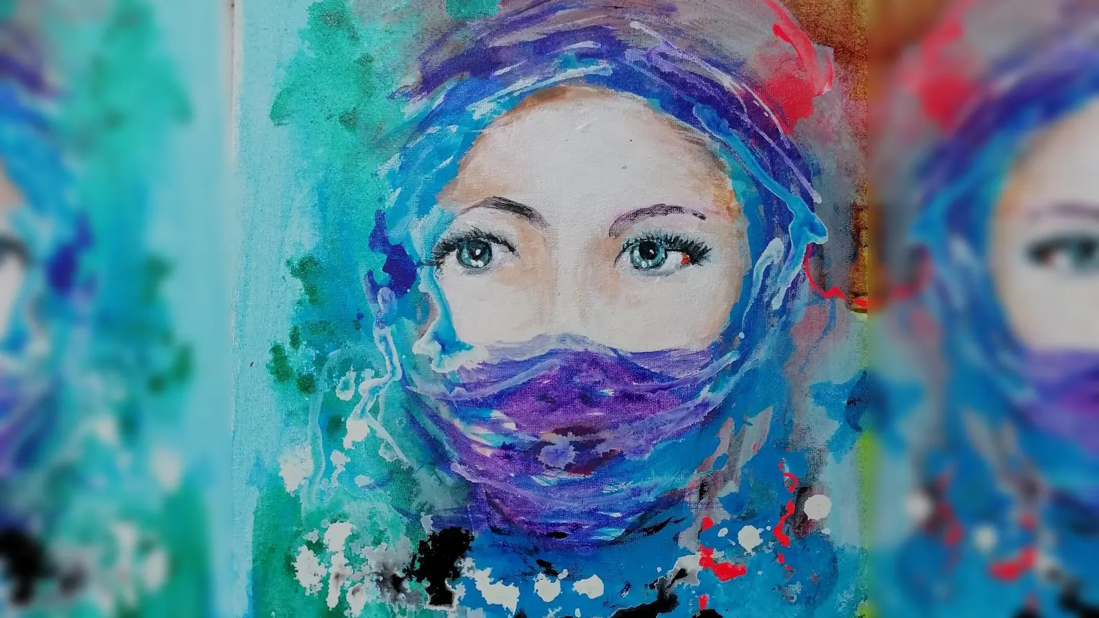 Bis Dezember verwandelt der Künstler Shahab Nadery das Rathaus Neukeferloh in eine Galerie. (Bild: Shahab Nadery)