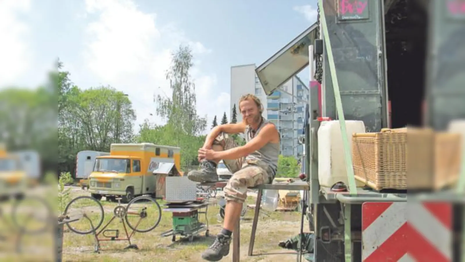 Als Max aus Spanien zurück kam, ist er in die Wagenburg in der Aschauer Straße gleich eingezogen.  (Foto: aha)
