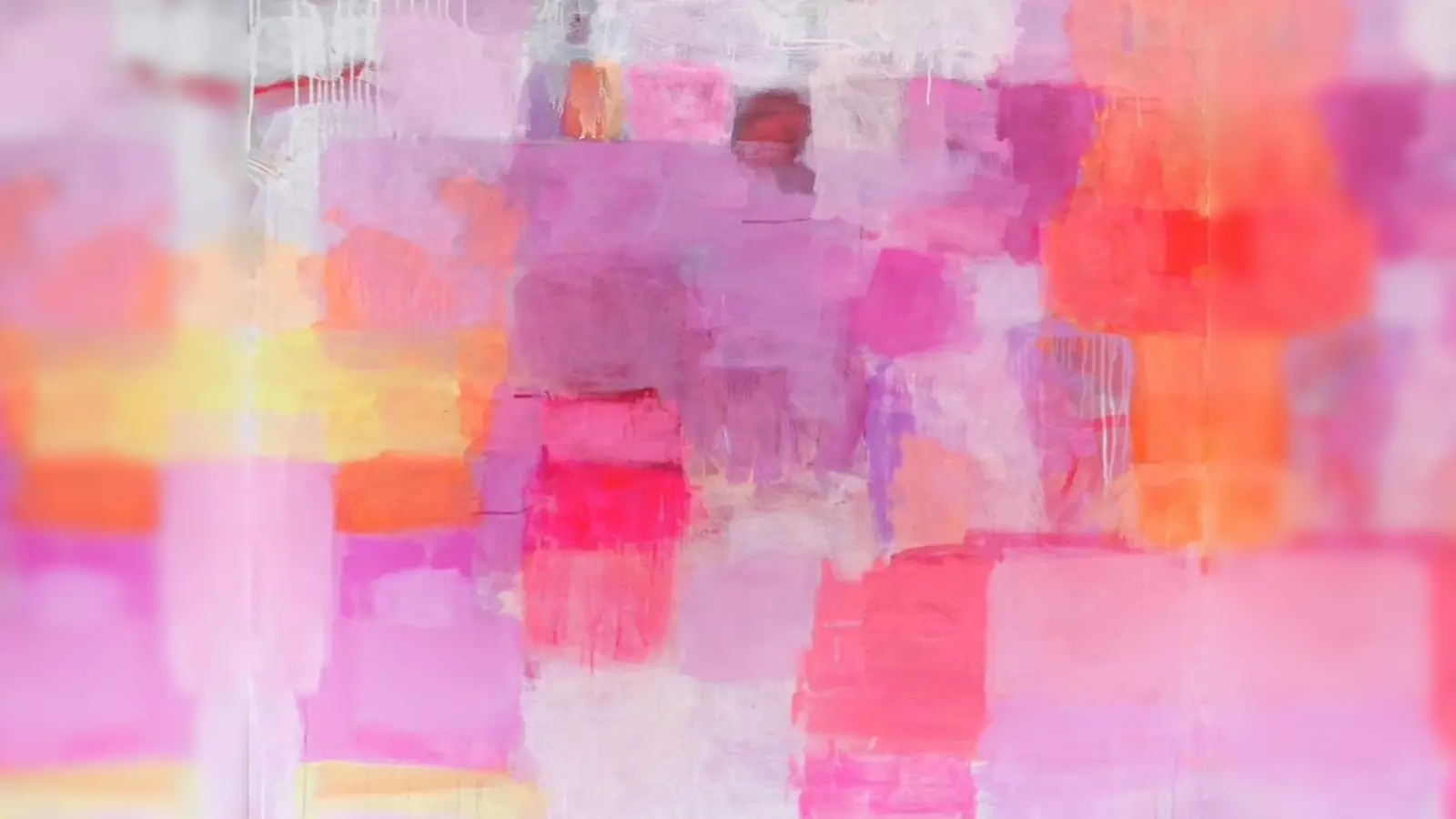 „Rosengarten” heißt dieses Bild der Künstlerin Gudrun Michel. Es passt damit perfekt zum Ausstellungsort, dem Botanikum in Moosach.  (Foto: Gudrun Michel)