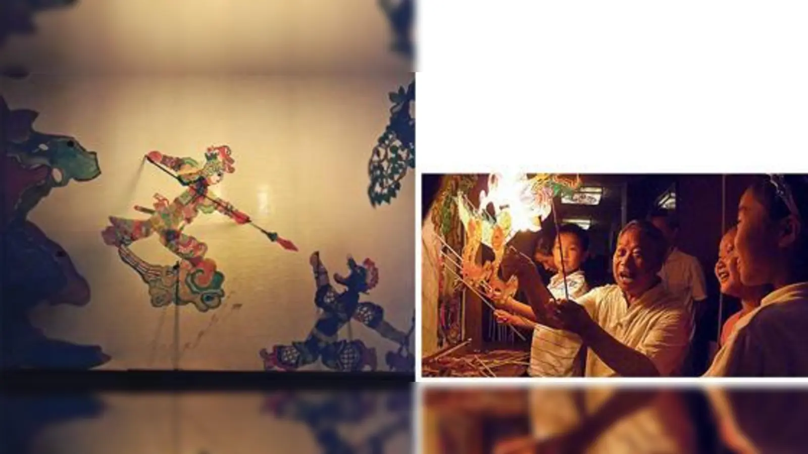 Zum ersten Mal in Deutschland zu sehen ist das Schattentheater von Fan Zhengan (unten). Der chinesische Meister bietet auch einen Workshop für Kinder ab acht Jahren an.	 (Fotos: VA)