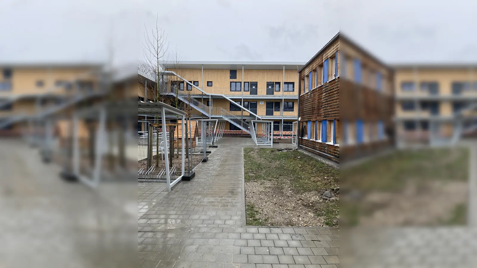 In den neuen Flüchtlingsunterkünften in Unterhaching können bis zu 116 Menschen untergebracht werden. (Foto: LRA)