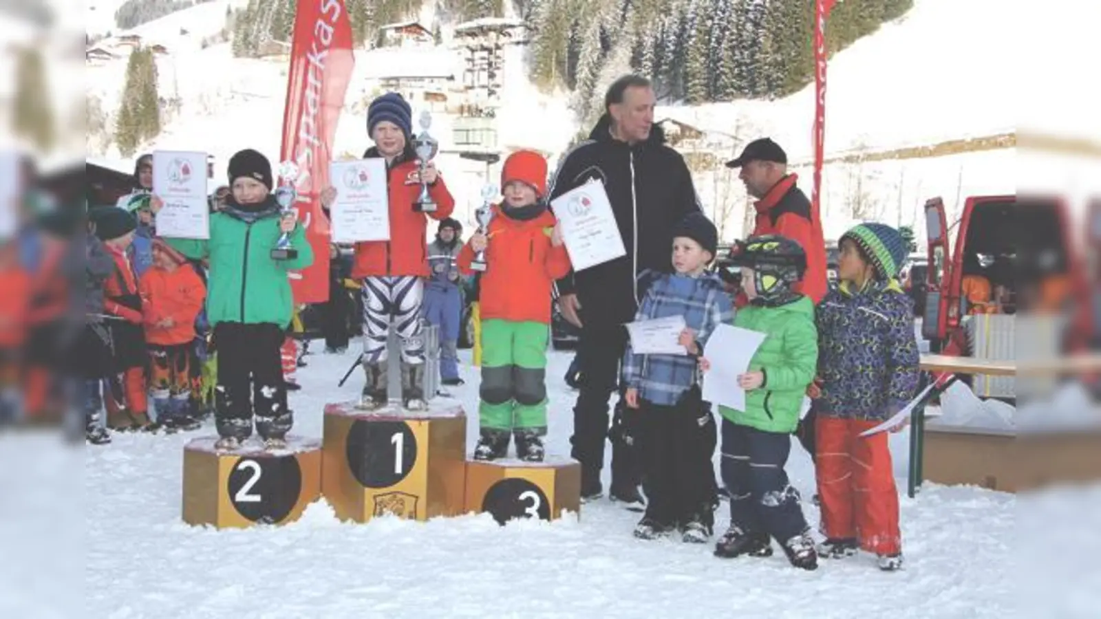 In tief verschneiten Kelchsau in Tirol schnitt der Nachwuchs vom SC Falkenberg beim Nachwuchs-Cup wieder äußerst beachtlich ab.	 (Foto: C. Bauer)