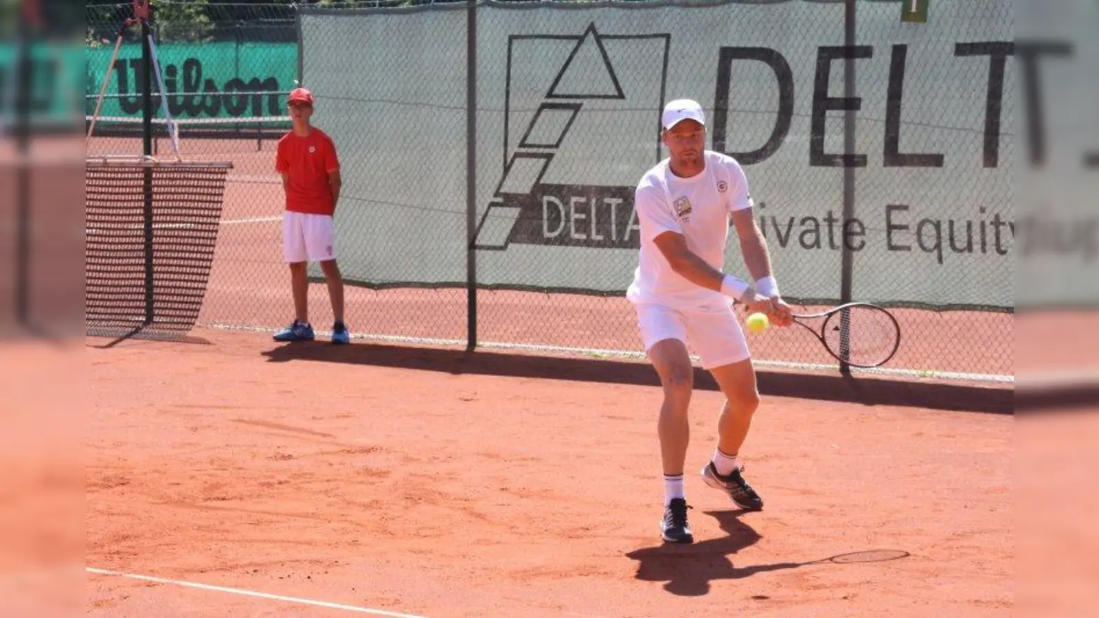 Jürgen Zopp hat bei seinem Heimdebüt für den TC Großhesselohe gewonnen. (Foto: Robert M. Frank)