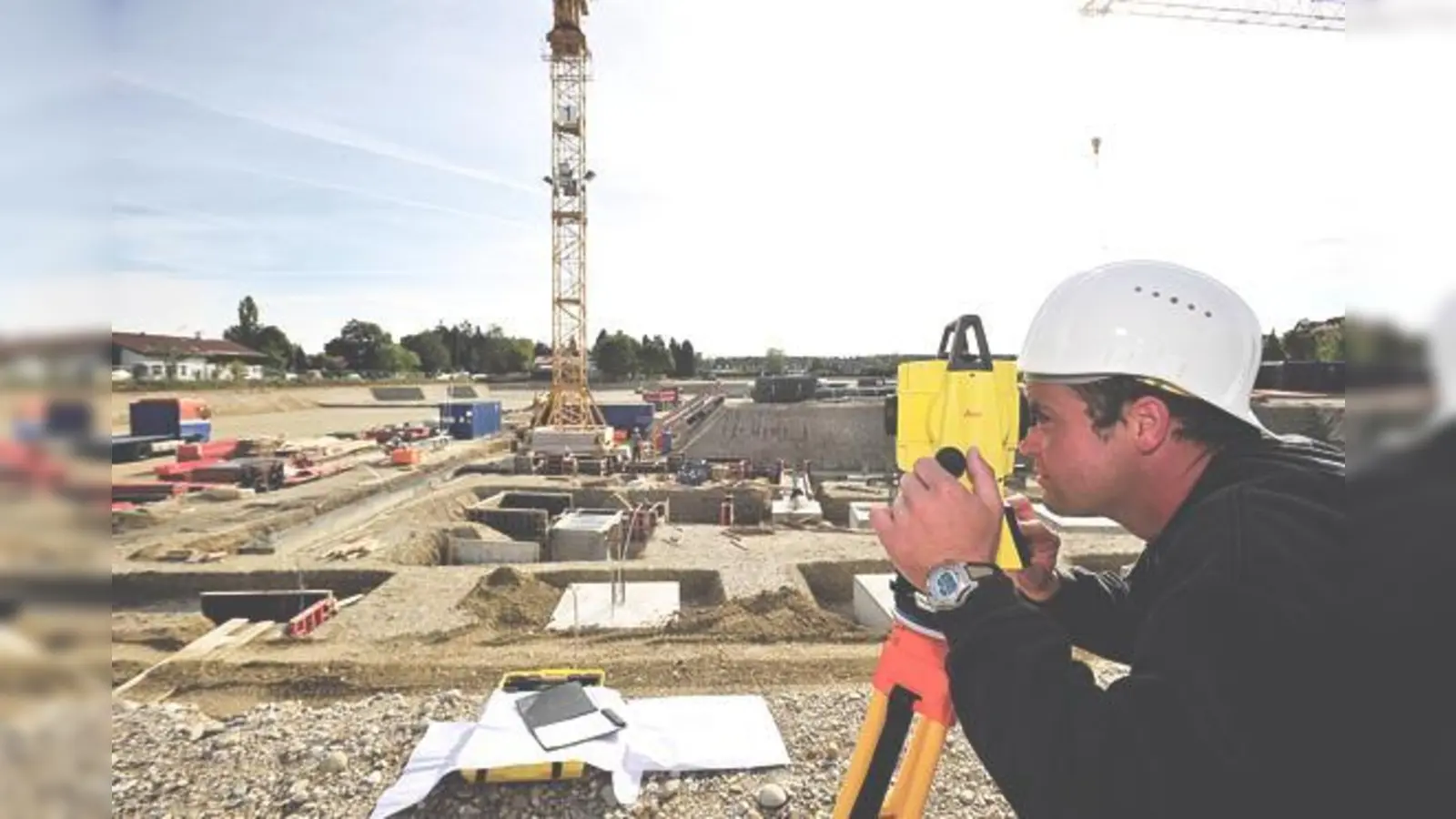 Auf der Grünwalder Baustelle geht es jeden Tag in riesigen Schritten voran.	 (Foto: Schunk)