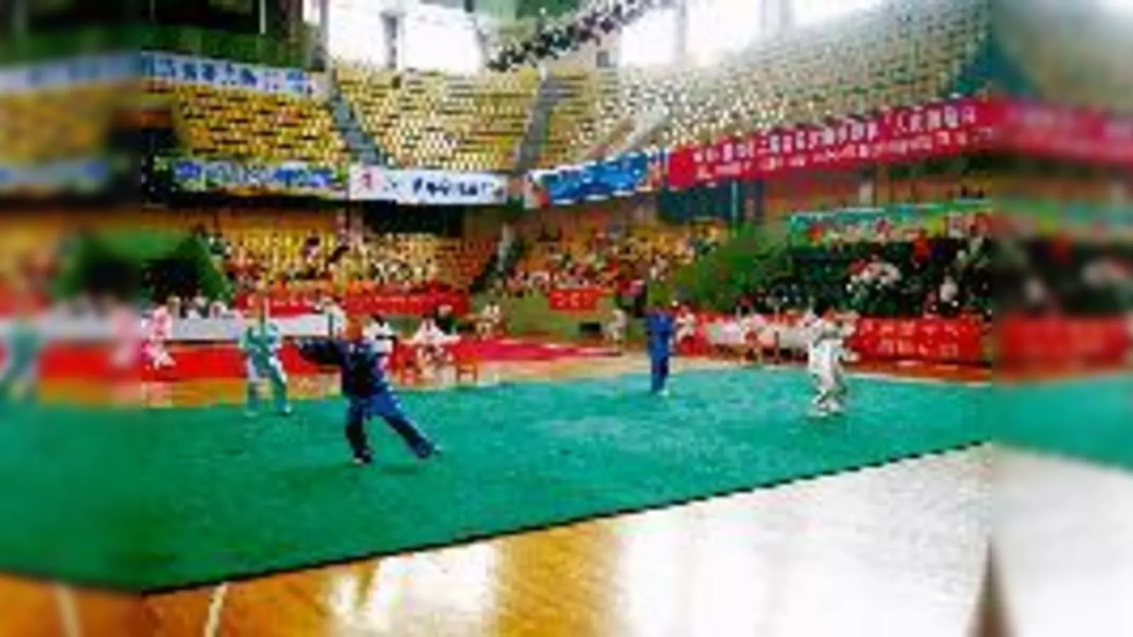 (v.l.) Andreas Graf und Sandra Eschenbach beim Taiji-Wettbewerb in Jiaozuo, China.	 (Fotos: Privat)