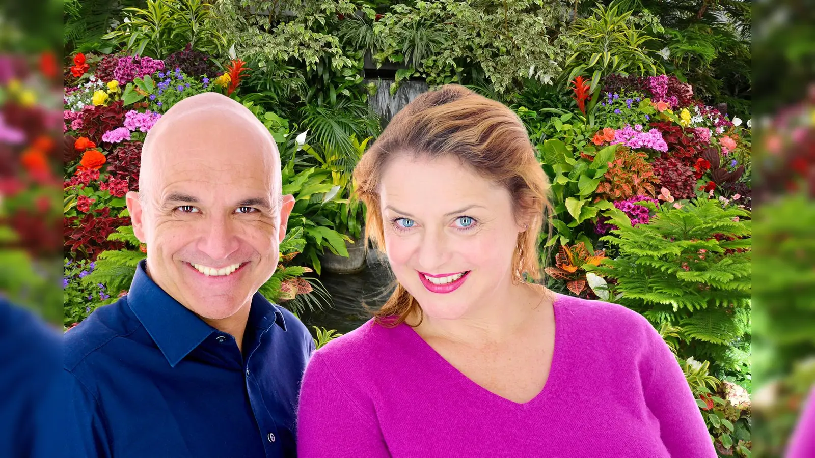 Karin Krug und Andreas Wolf improvisieren Szenen voller Humor rund um die Flora. (Foto: Jan Frommel)
