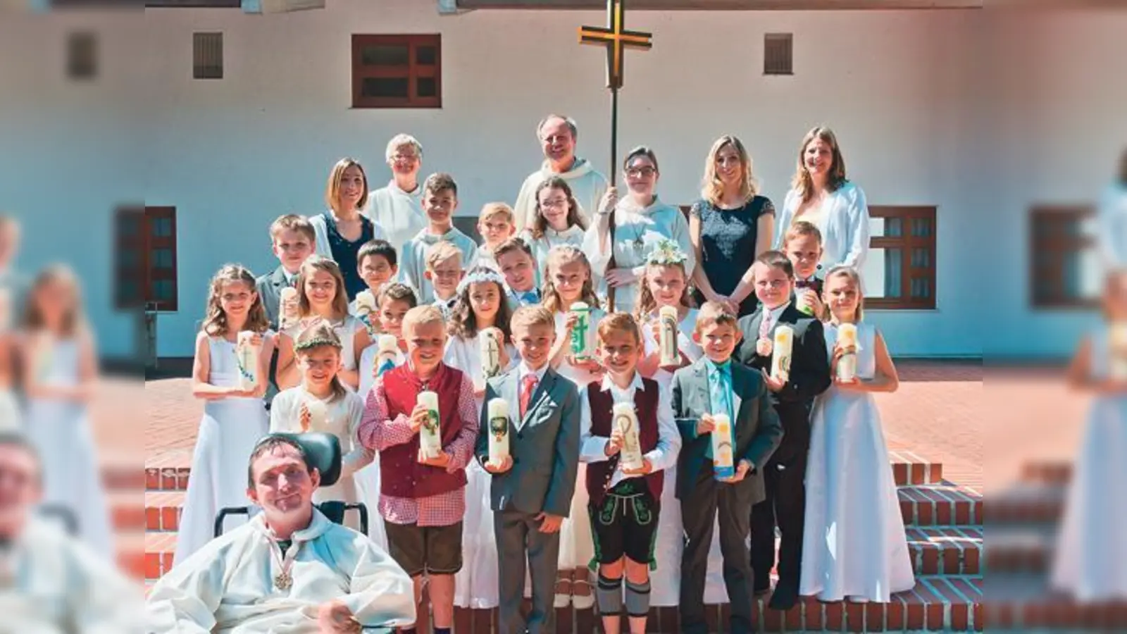 Am Sonntag (28. Mai) wurde in der Pfarrei St. Ulrich die Erstkommunion gefeiert.	 (Foto: Pfarrei St. Ulrich)