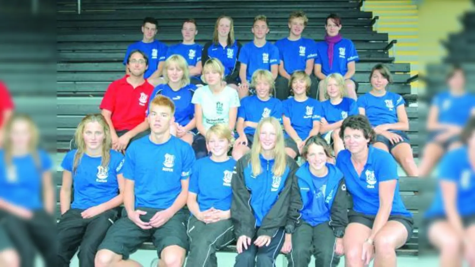 Die Germeringer Mannschaft mit ihren Trainern Gabi Sommer und Marc Berges war in Bayreuth äußerst erfolgreich. (Foto: pi)