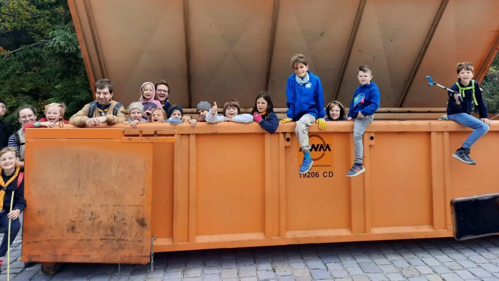 Die Pfadfinder haben eine ganze Menge Müll gesammelt (Foto: Pfadis)