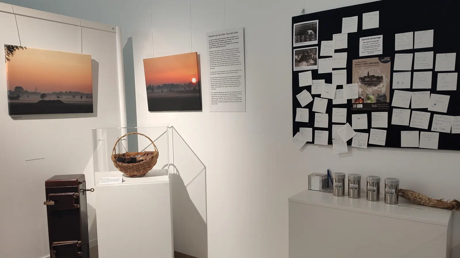 In der Sonderausstellung lädt das Schlossmuseum Ismaning zu einer Zeitreise via Geruchssinn ein. (Foto: D. Maurer)