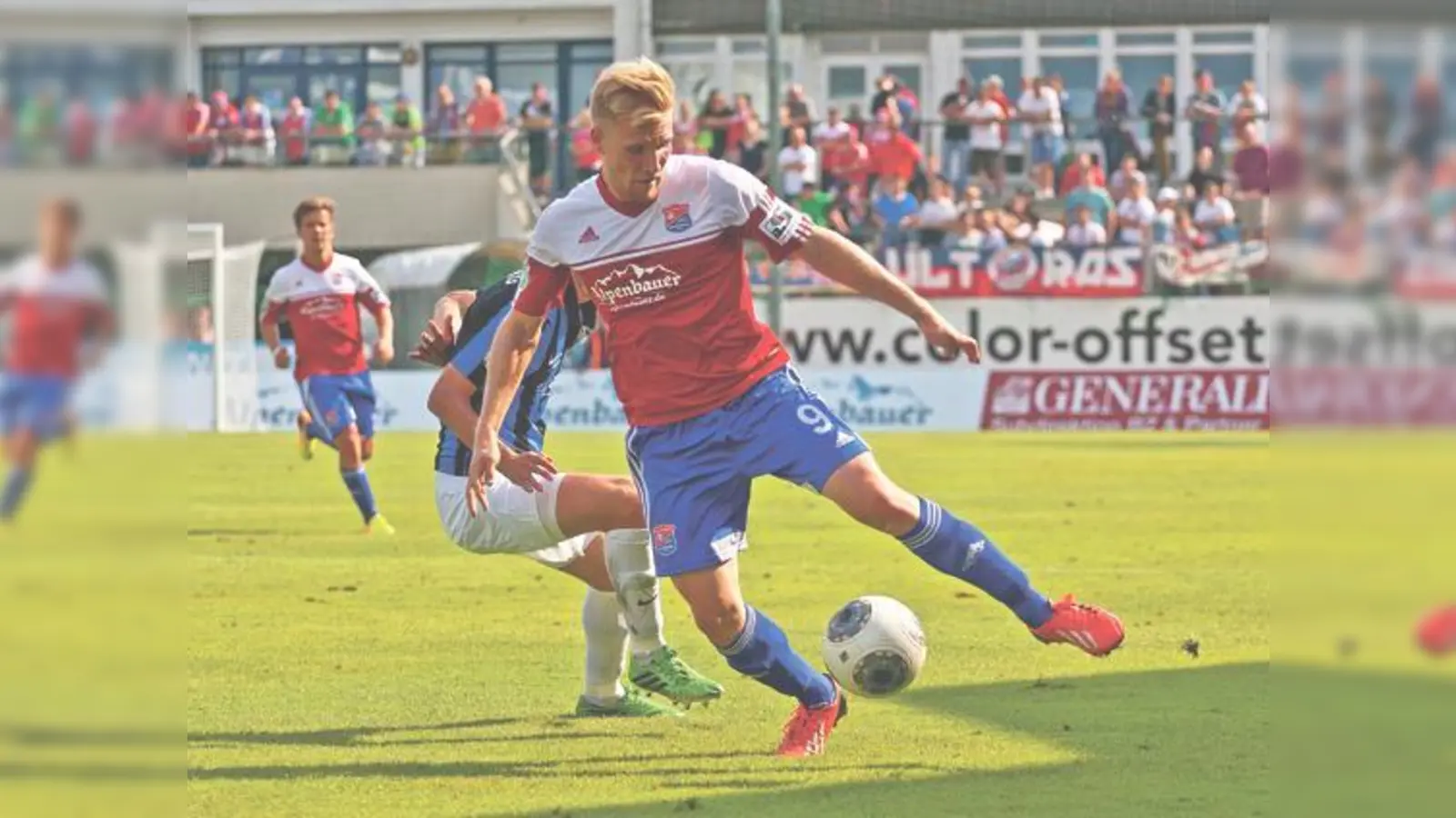 In der 56. Minute verließ Andreas Vogelsammer den Platz. Dabei fing das Spiel der Hachinger in diesem Moment gerade erst richtig an.	 (Foto: Stefan Kukral)