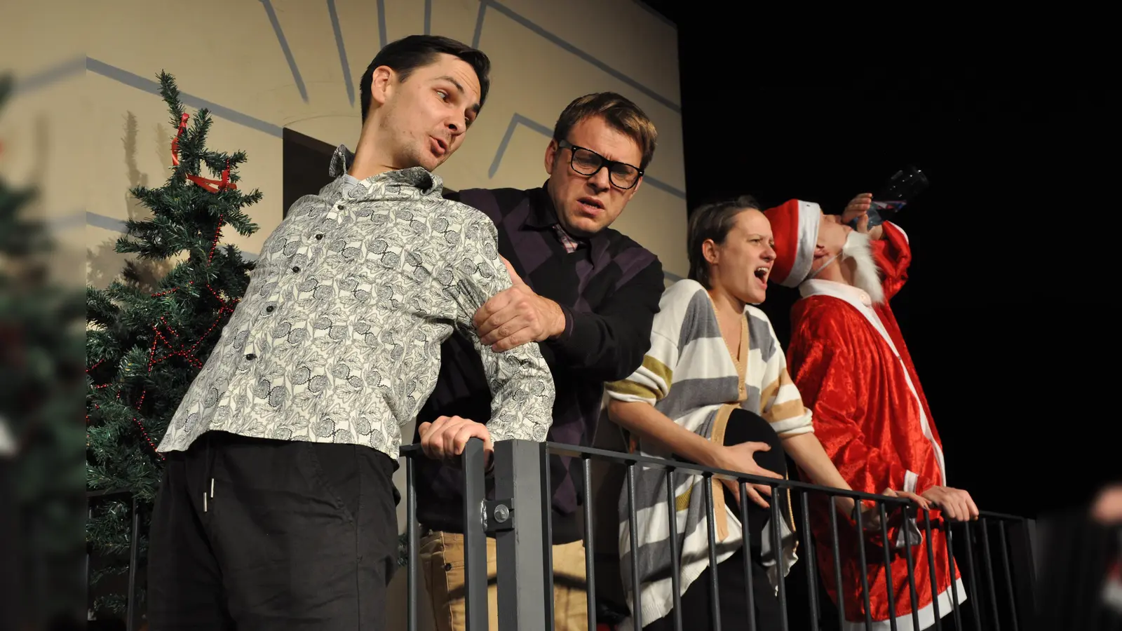 Die großartigen Darsteller (v. li.): Ferdinand Maurer, Markus Palmié, Andrea Kopietz und Frank Seidl.  (Foto: Michael Siegert)