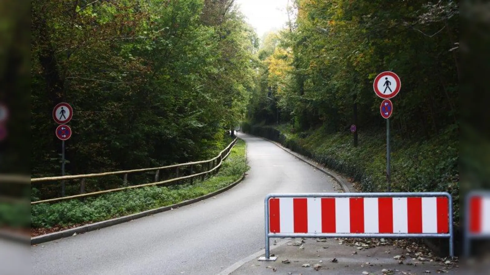 Der Schmiedberg darf nur aufwärts befahen werden, er ist eine Einbahnstraße. (Foto: job)