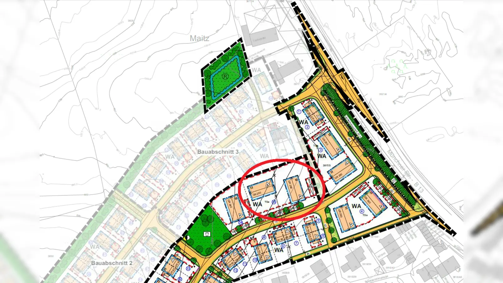 n Holzkirchen haben Bürger erstmals die Gelegenheit, sich als Baugemeinschaft oder Genossenschaft auf zwei gemeindliche Grundstücke in der Maitz zu bewerben. (Foto: Gemeinde Holzkirchen)