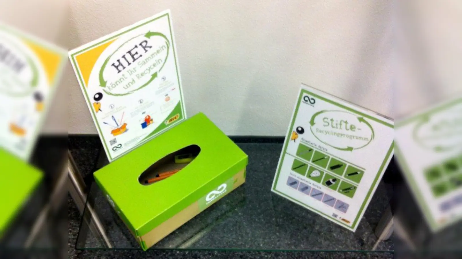 In solche Boxen können die alten Stifte geworfen weden. (Foto: DLR)