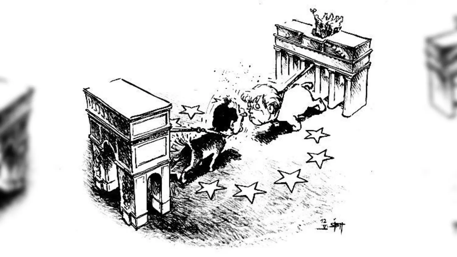 50 Jahre deutsch-französische Freundschaft durch den Elysée-Vertrag. Die Stadt Unterschleißheim erinnert mit einer Ausstellung daran. 	 (Foto: VA)