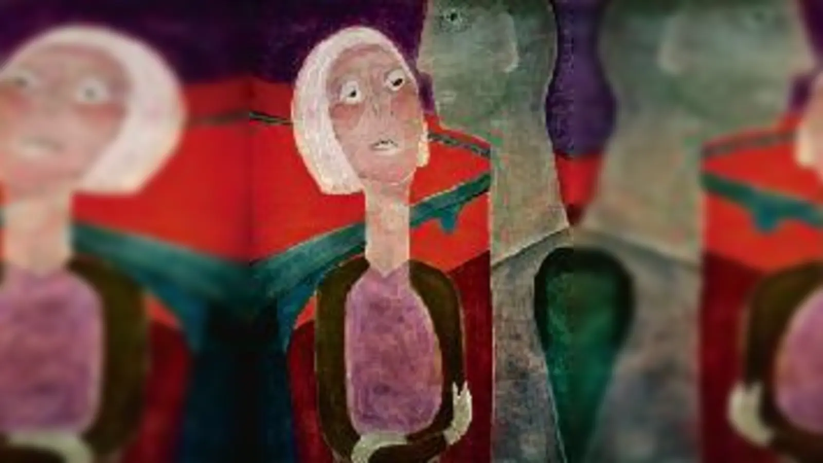 Im Mittelpunkt steht der Mensch: In Pfeiffers phantasievollen Bildern treffen Menschen auf Menschen und Farben auf Farben  »Vis-à-Vis« eben.  (Foto: VA)