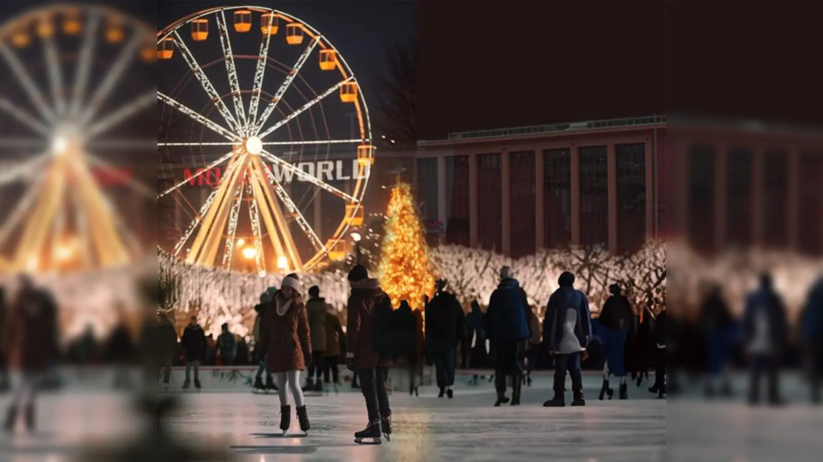 Eislaufen, ein Riesenrad, das zauberhafte Wintervillage – all das und noch viel mehr bietet die „Winterworld Motorworld”, die heuer erstmals stattfindet. (Foto: © Kay MacKenneth )