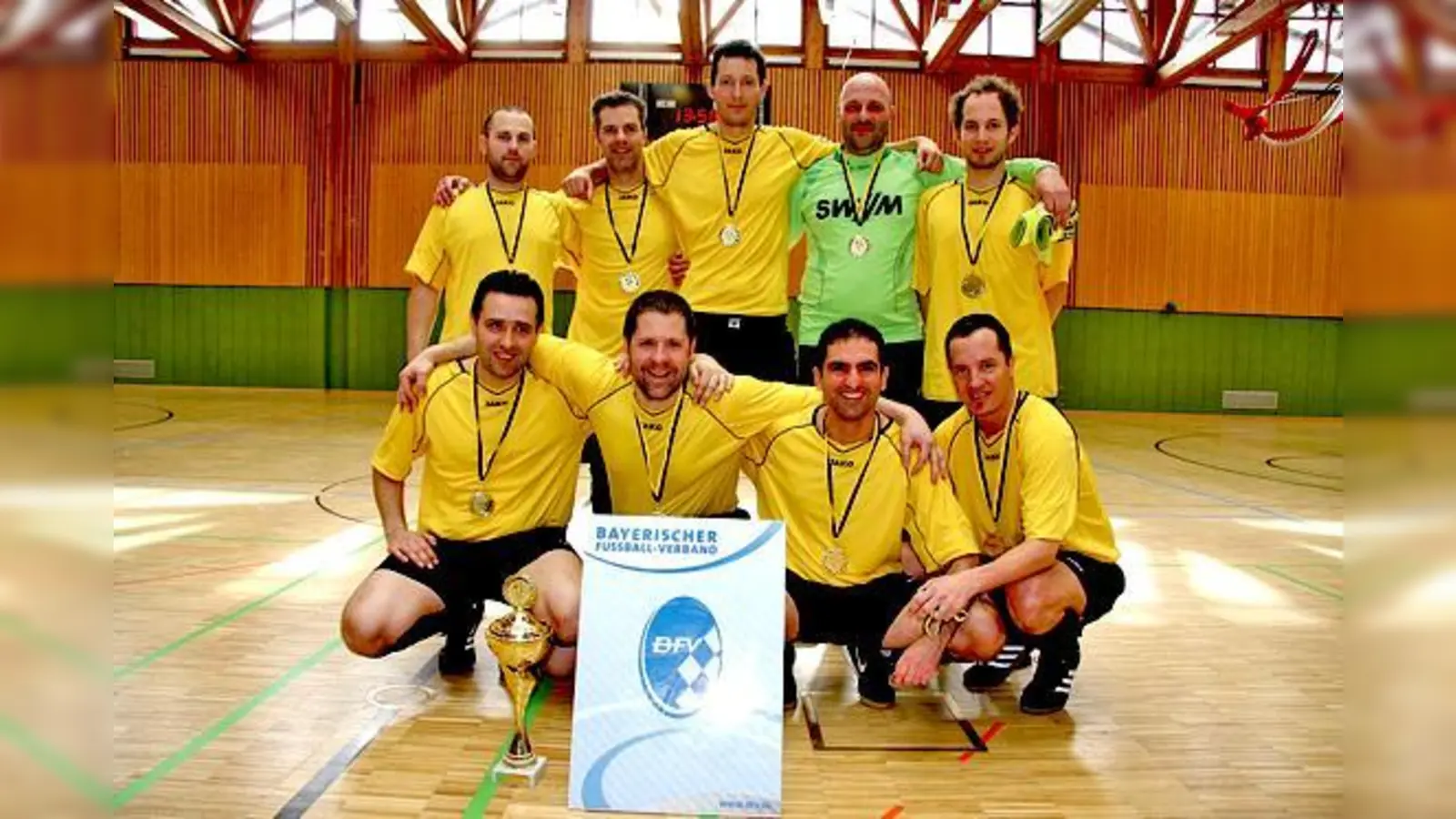 BSG SWM holte sich den Titel des Futsal-AH-Meisters 2016.	 (Foto: Verein)