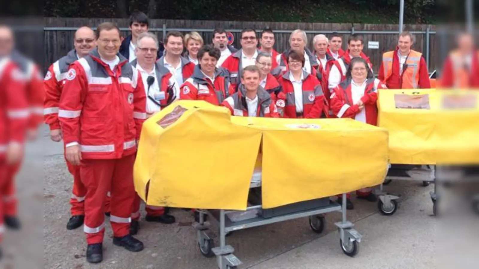 Hier ist die Bereitschaft noch guter Dinge. Die Schicht hatte noch nicht begonnen. Später wurde es dann schon stressiger.	 (Foto: PM)