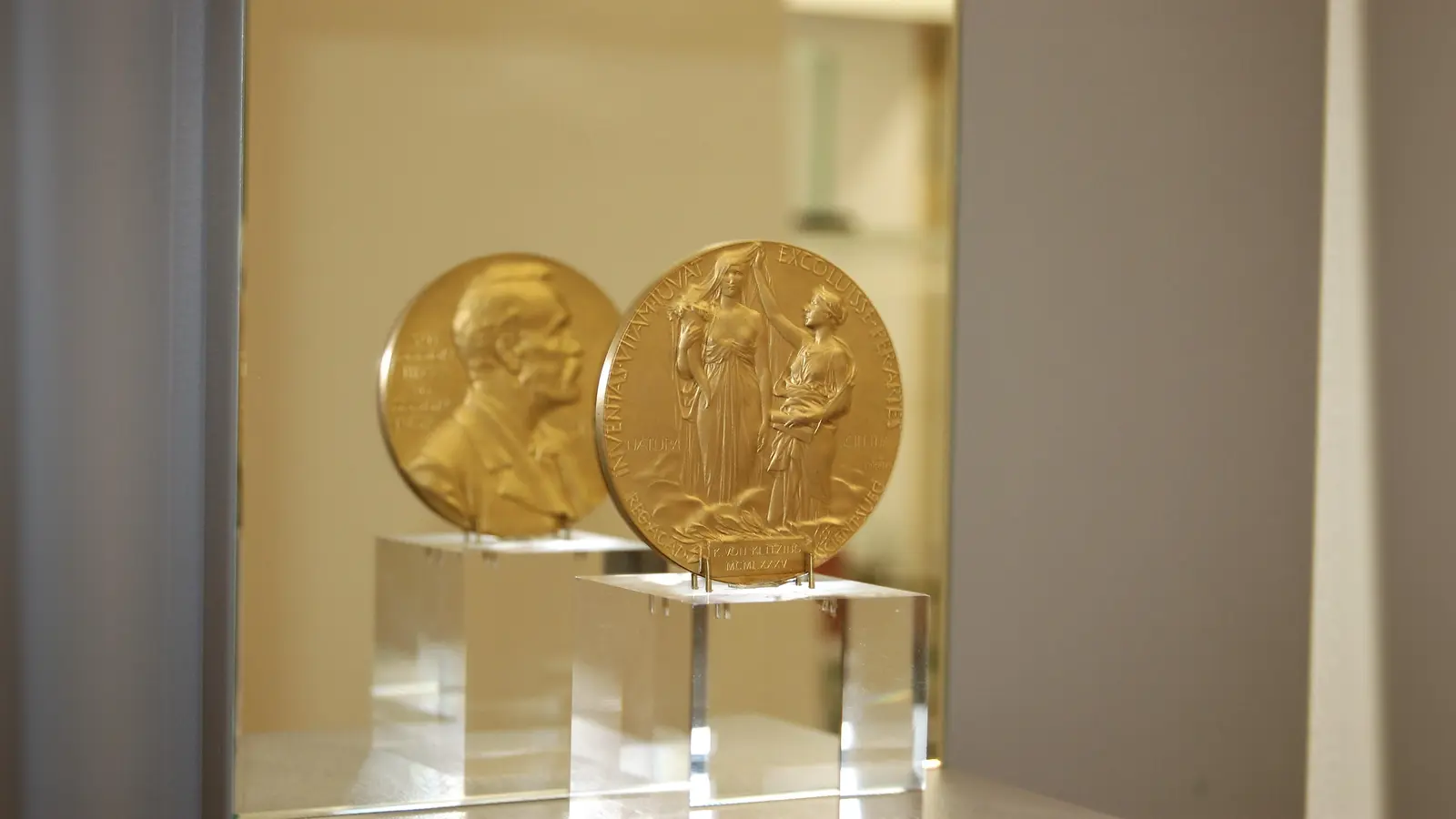 Ein Abguss der Nobelpreis-Medaille für Klaus von Klitzing ist Teil der Dauerausstellung im Schlossmuseum Ismaning. (Foto: Schlossmuseum)