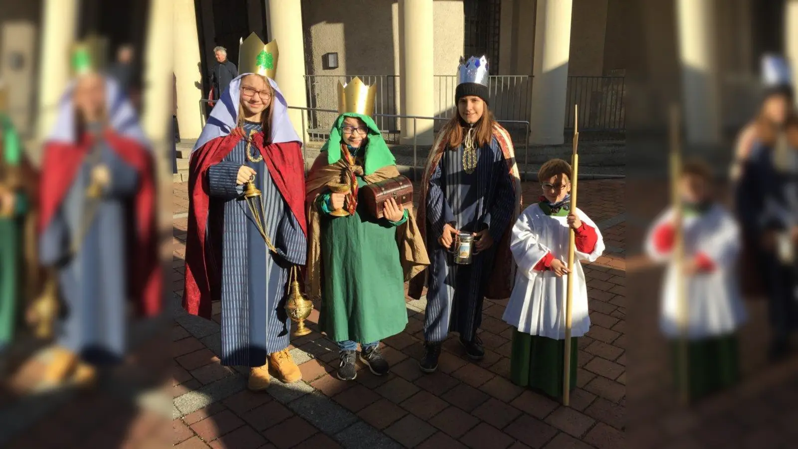 In den vergangenen Tagen waren wieder die Sternsinger der Pfarrei Christkönig im Stadtviertel unterwegs. (Foto: Alexander Reischl / Pfarrei Christkönig)