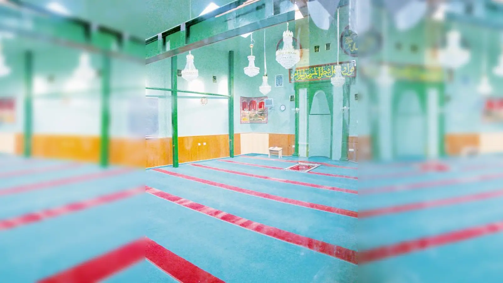 Einer der Gebetsräume in der Salih-Sanli-Moschee in Neuperlach.  (Foto: aha)