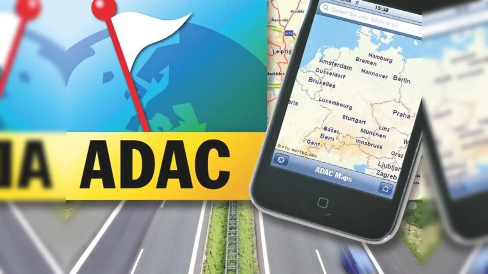 Zu den beliebtesten Applikationen zählt die ADAC Maps, mit der unterwegs alle wichtigen Informationen zu Verkehrsfluss, Wetter oder Sehenswürdigkeiten abgerufen werden können.	 (Foto: ADAC)
