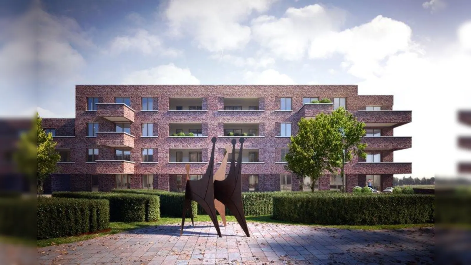 Das Wohnungsneubauprojekt des Wittelsbacher Ausgleichsfonds östlich der Lipperheidestraße soll bis Mitte 2021 fertiggestellt werden. (Foto: Kupferschmidt Architekten/Visualisierung Maximilian Illing)