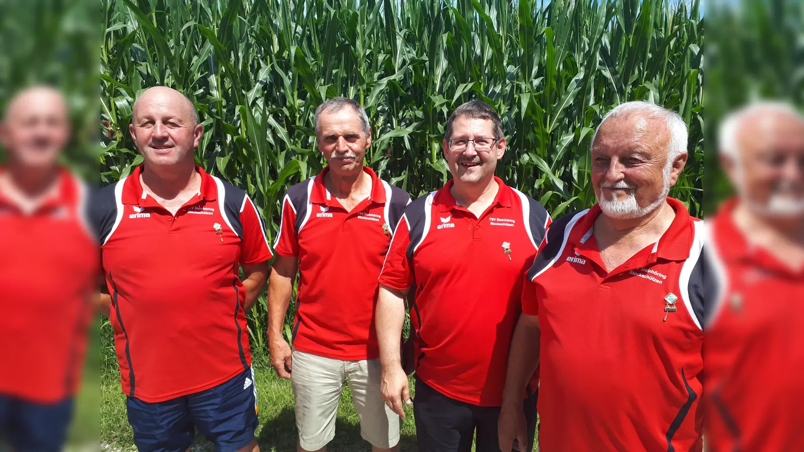 Der TSV-Steinhöring spielte mit folgender Besetzung: (von rechts) Hans Engl, Manfred Ebenkofler, Toni Schweiger und Max Auer. (Foto: VA)