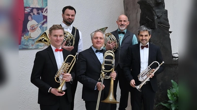 Die Musiker des Bläser-Ensembles Quintetto Bavarese. (Foto: Robert Bernhard )