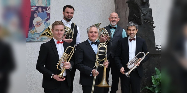 Die Musiker des Bläser-Ensembles Quintetto Bavarese. (Foto: Robert Bernhard )