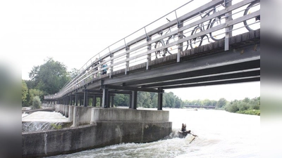 Der Flauchersteg, 340 m lang. (Foto: job)