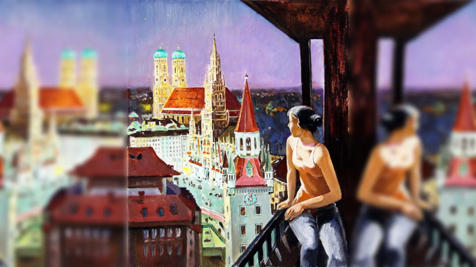 „Abend in München” heißt dieses Werk von Stanislav Fomenok. (Foto: © Stanislav Fomenok)
