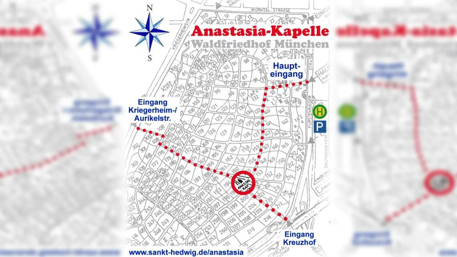 So geht es zur Kapelle. (Foto: St. Hedwig)